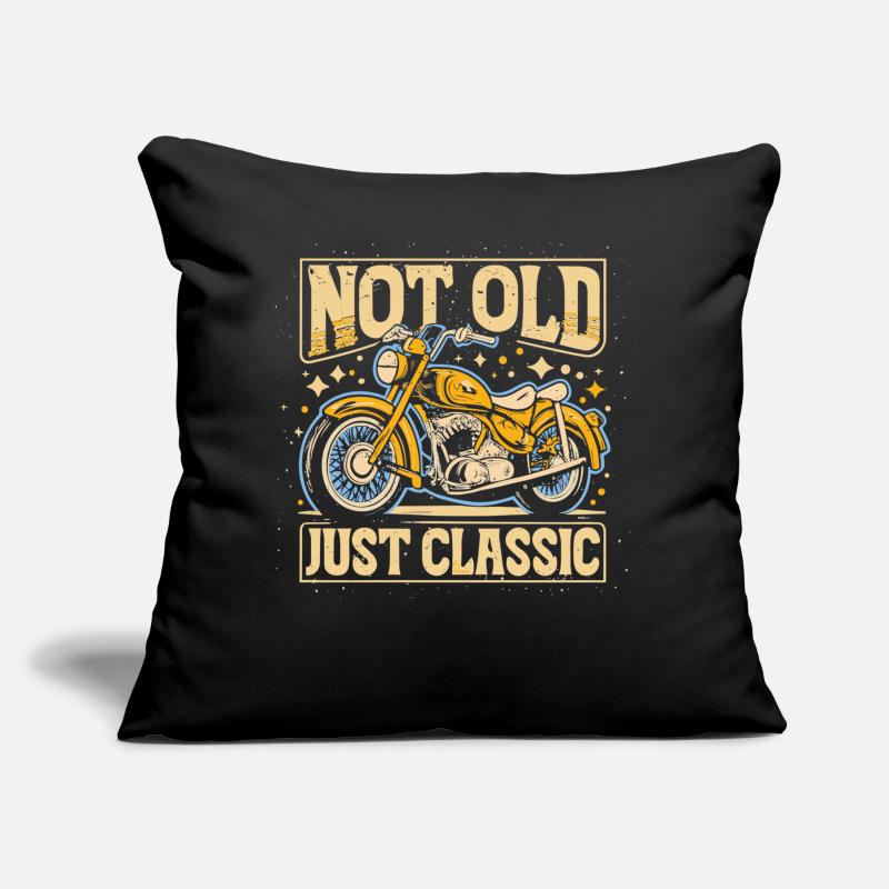 Not Old Just Classic - Elegance on Two Wheels Sofa pillow with filling 45cm x 45cm