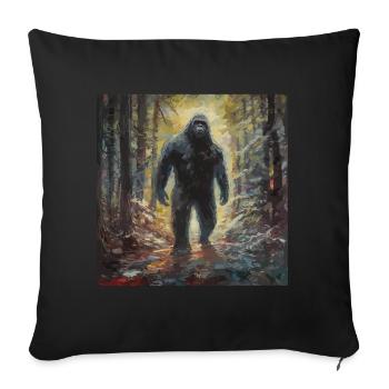 Gemälde Kunst Sasquatch Funny Graphic Acts - Sofakissen mit Füllung 45 x 45 cm - Schwarz - Vorne