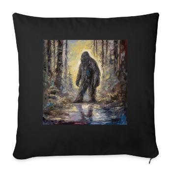 Gemälde Kunst Sasquatch Funny Graphic Acts - Sofakissen mit Füllung 45 x 45 cm - Schwarz - Vorne