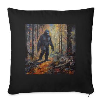 Gemälde Kunst Sasquatch Funny Graphic Acts - Sofakissen mit Füllung 45 x 45 cm - Schwarz - Vorne