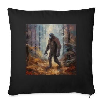 Gemälde Kunst Sasquatch Funny Graphic Acts - Sofakissen mit Füllung 45 x 45 cm - Schwarz - Vorne