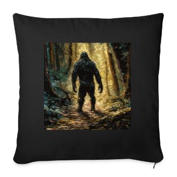 Gemälde Kunst Sasquatch Funny Graphic Acts - Sofakissen mit Füllung 45 x 45 cm - Schwarz - Vorne