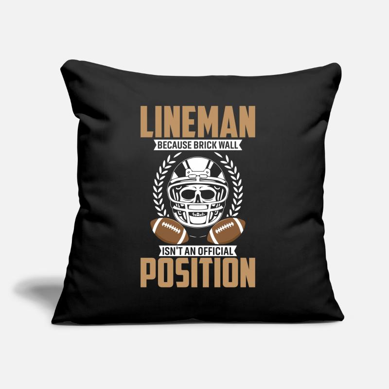 Lienman: Because brick wall is not a position Sofa pillow with filling 45cm x 45cm