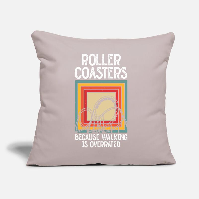 Roller Coaster Amusement Park Roller Coaster Ride Sofa pillow with filling 45cm x 45cm