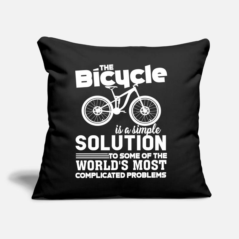 Bicycle Bicycle Is A Simple Solution Sofa pillow with filling 45cm x 45cm
