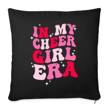 Cheerleading Girl Cheerleading Youth - Sofa pillow with filling 45cm x 45cm - black - Front