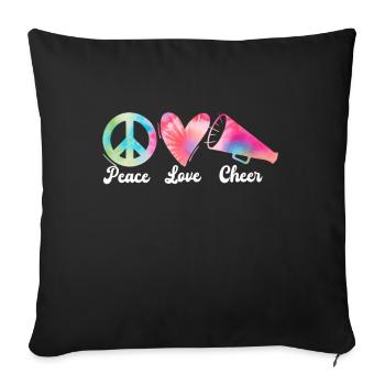 Cheerleading Girl Cheerleading Youth - Sofa pillow with filling 45cm x 45cm - black - Front