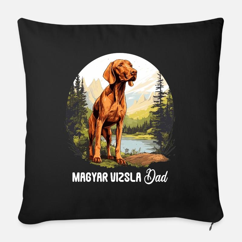 Magyar Vizsla - Sofakissen mit Füllung 45 x 45 cm - Schwarz