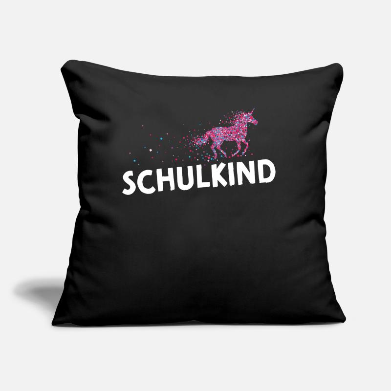 Einschulung Erstklässler Schule Einhorn Einhörner Sofakissen mit Füllung 45 x 45 cm