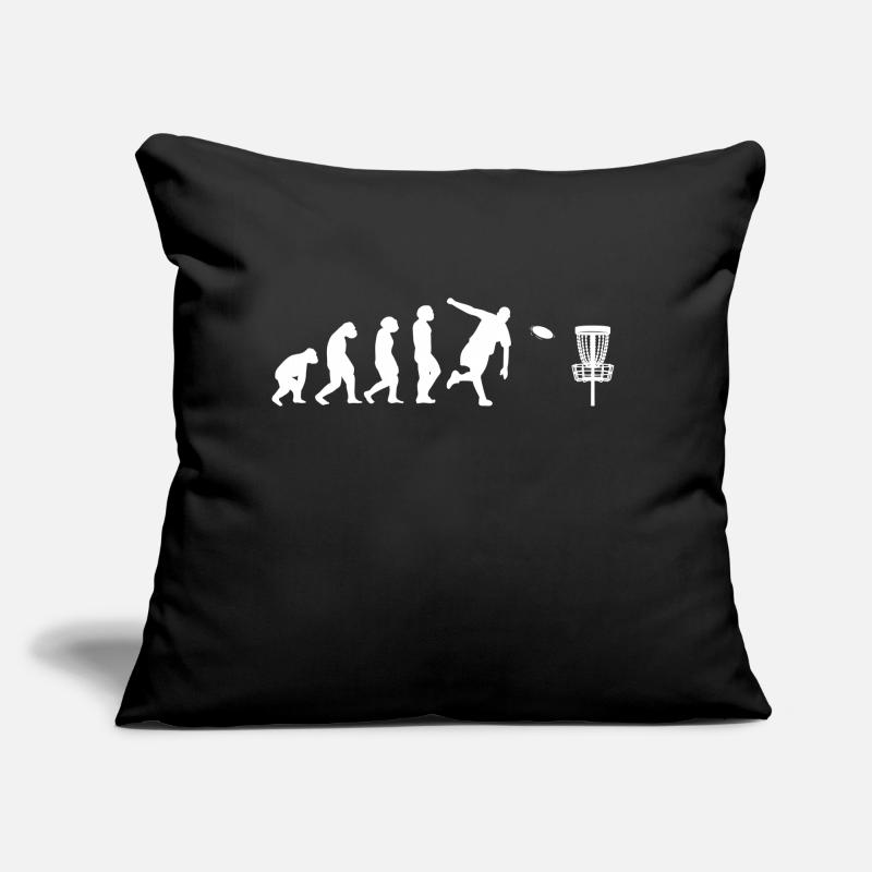 Disc-Golf-Spieler Disc-Golfer Game Evolution Sofakissen mit Füllung 45 x 45 cm