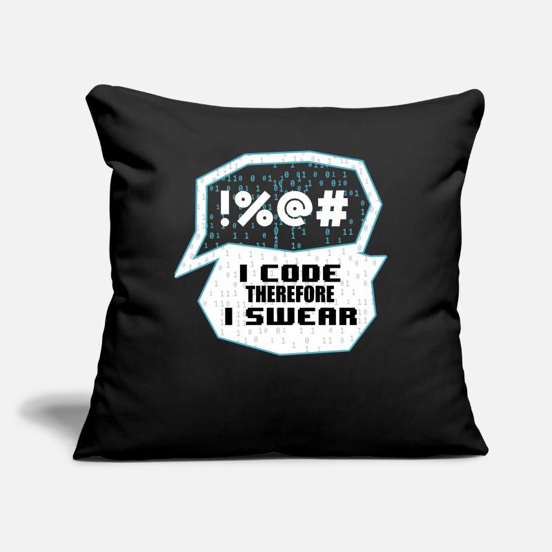 Funny Programming Saying Binary Codes Computer Sci Sofakissen mit Füllung 45 x 45 cm