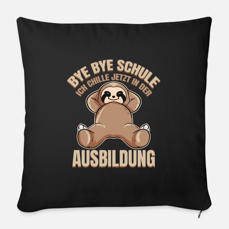 Schulabschluss Realschule Abschluss Hauptschule - Sofakissen mit Füllung 45 x 45 cm - Schwarz