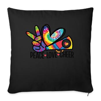 Cheerleadermädchen Cheerleading Jubel Jugend - Sofakissen mit Füllung 45 x 45 cm - Schwarz - Vorne