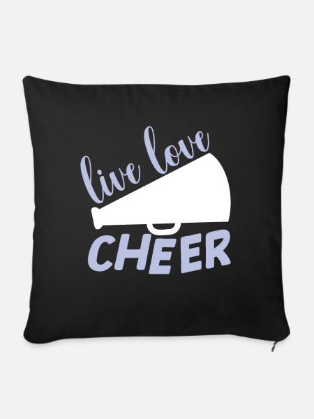 Cheerleadermädchen Cheerleading Jubel Jugend - Sofakissen mit Füllung 45 x 45 cm - Schwarz