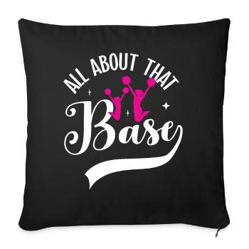 Cheerleadermädchen Cheerleading Jubel Jugend - Sofakissen mit Füllung 45 x 45 cm - Schwarz - Vorne