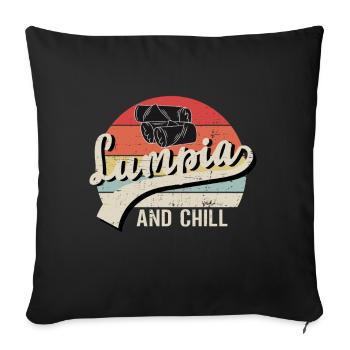 Philippines Lumpia Lovers Cuisine philippine - Coussin et housse de 45 x 45 cm - noir - Devant