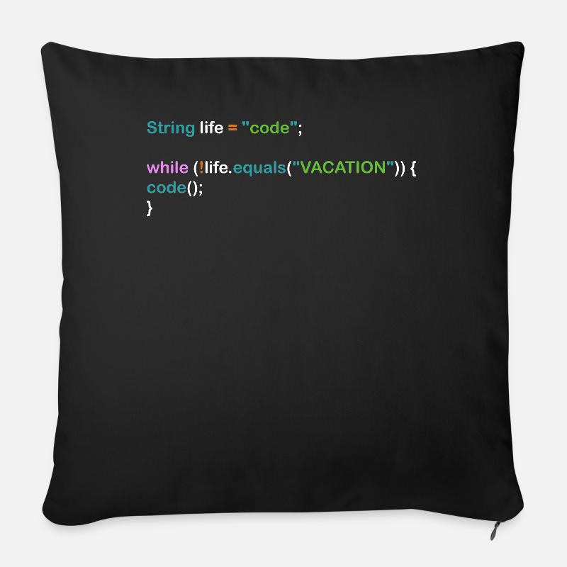Funny Programmer Nerd Computer Science Programming - Sofakissen mit Füllung 45 x 45 cm - Schwarz