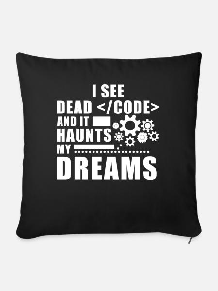 Programmer Saying Computer Science Programming - Sofakissen mit Füllung 45 x 45 cm - Schwarz