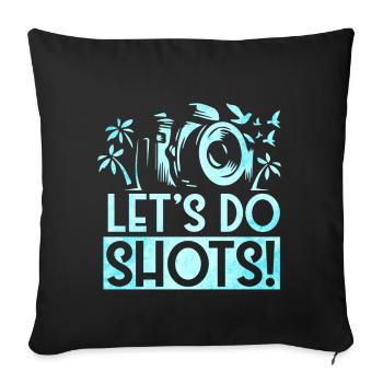 Photographie - Séance photo pour appareil photo. - Coussin et housse de 45 x 45 cm - noir - Devant