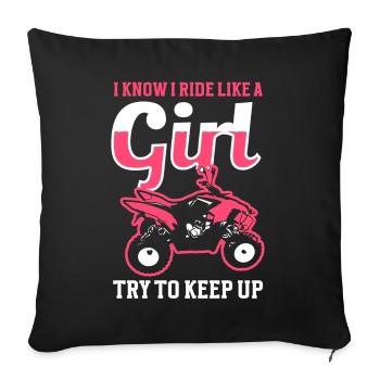 VTT Quad Bike Fille Véhicules à quatre roues motrices - Coussin et housse de 45 x 45 cm - noir - Devant