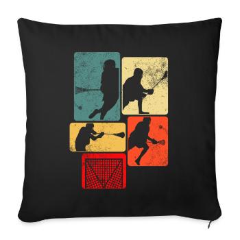 Gants de crosse de gardien de but Colle lâche - Coussin et housse de 45 x 45 cm - noir - Devant