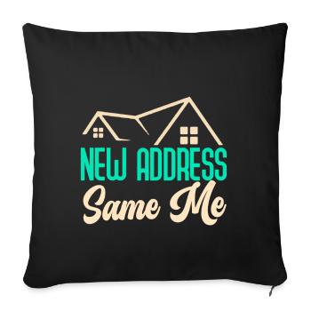 Nouveau propriétaire Le propriétaire le plus chaleureux - Coussin et housse de 45 x 45 cm - noir - Devant