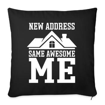 Nouveau propriétaire Le propriétaire le plus chaleureux - Coussin et housse de 45 x 45 cm - noir - Devant