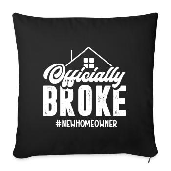 Nouveau propriétaire Propriétaire le plus chaleureux - Coussin et housse de 45 x 45 cm - noir - Devant
