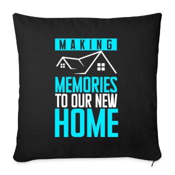 Nouveau propriétaire Propriétaire le plus chaleureux - Coussin et housse de 45 x 45 cm - noir - Devant