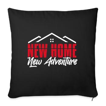 Nouveau propriétaire Le propriétaire le plus chaleureux - Coussin et housse de 45 x 45 cm - noir - Devant