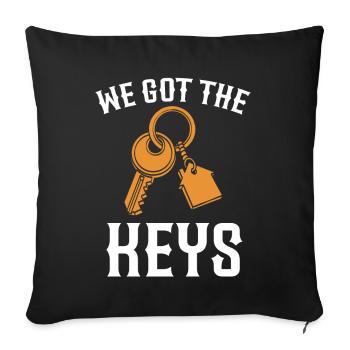 Nouveau propriétaire Propriétaire le plus chaleureux - Coussin et housse de 45 x 45 cm - noir - Devant