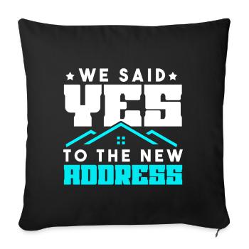 Nouveau propriétaire Le propriétaire le plus chaleureux - Coussin et housse de 45 x 45 cm - noir - Devant