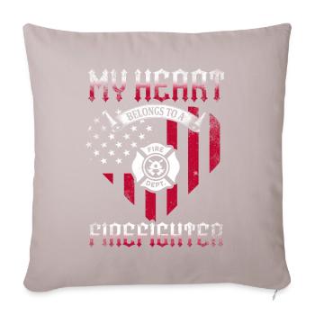 Firefighter Fire Crews ́ - Sofa pillow with filling 45cm x 45cm - light taupe - Front