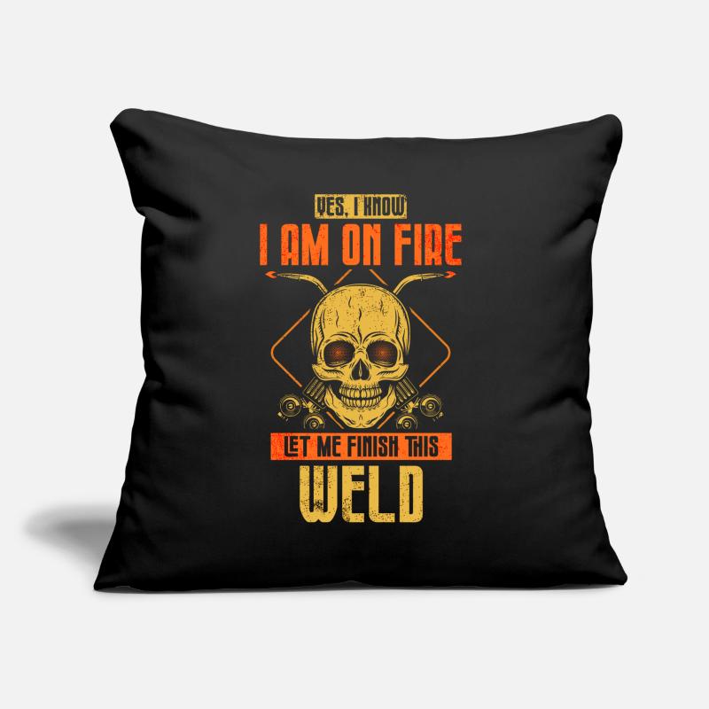 Welding Welding Worker Metalworking Sofa pillow with filling 45cm x 45cm