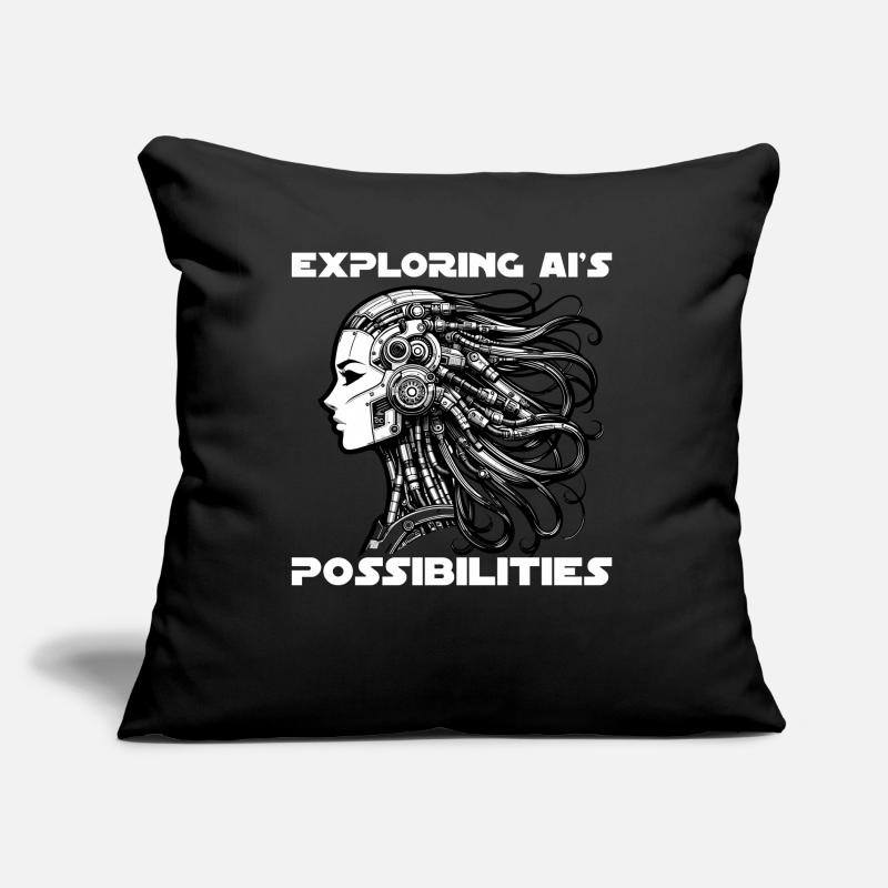 Artificial Intelligence, Machine Learning, Data Sofa pillow with filling 45cm x 45cm
