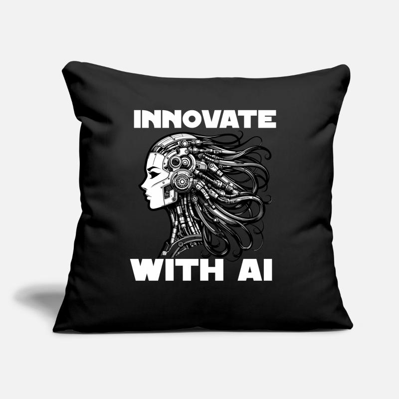 Artificial intelligence, machine learning, data Sofa pillow with filling 45cm x 45cm