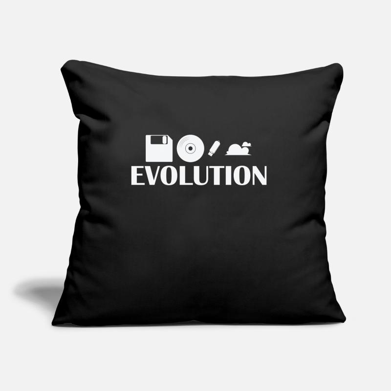 Evolution Floppy CD USB Stick Cloud Sofa pillow with filling 45cm x 45cm