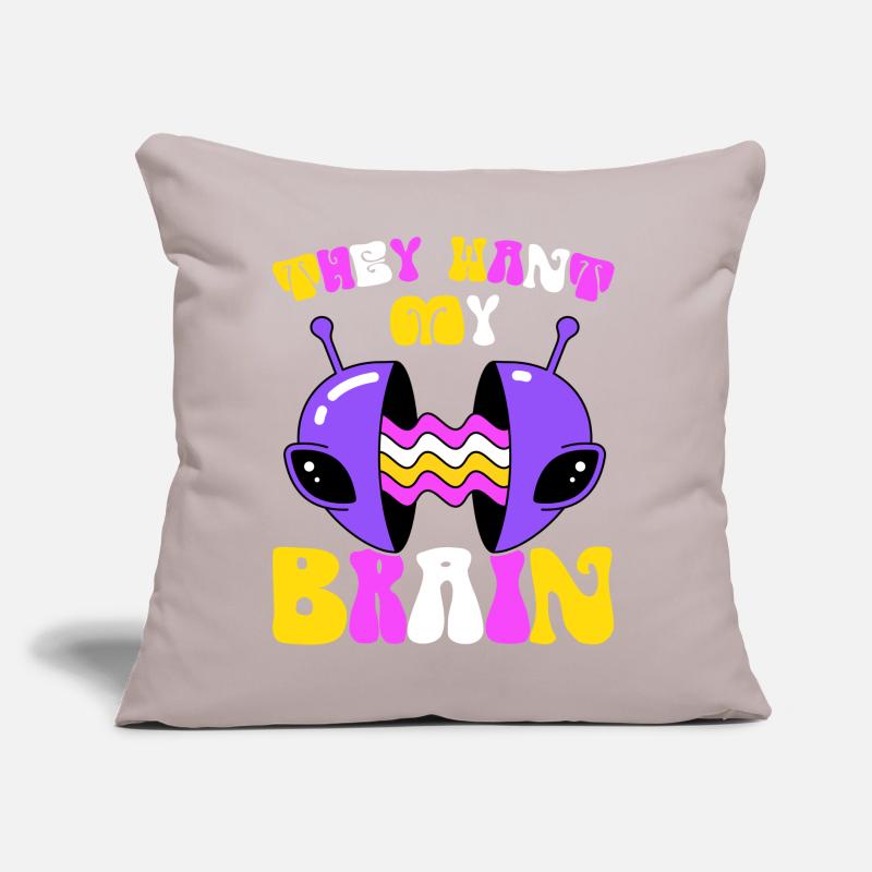 Alien, UFO, UAP, Space, Space Flying Object Sofa pillow with filling 45cm x 45cm
