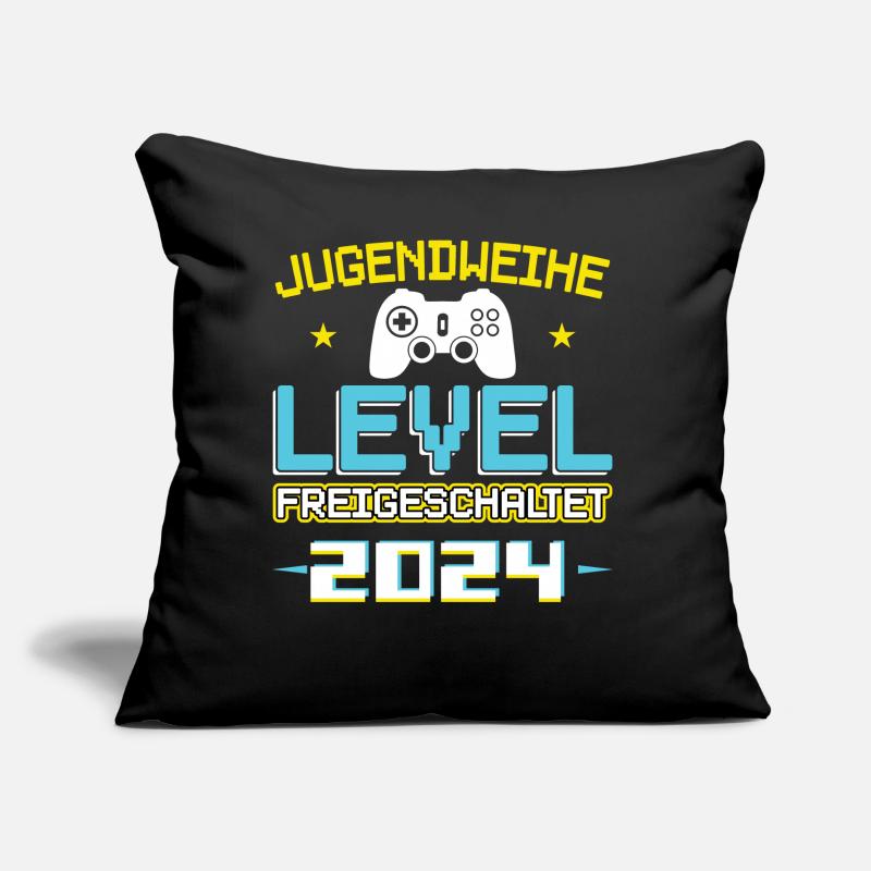Jugendweihe 2024 Mädchen Junge Sofakissen mit Füllung 45 x 45 cm