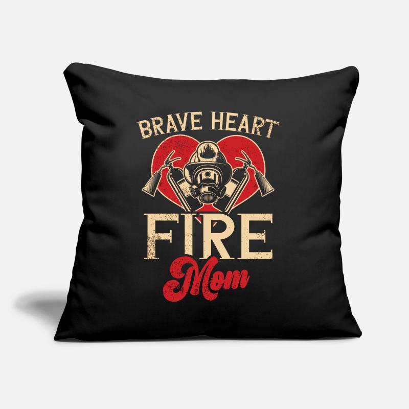 Feuerwehrmutter Feuerwehr Mutter Sofakissen mit Füllung 45 x 45 cm