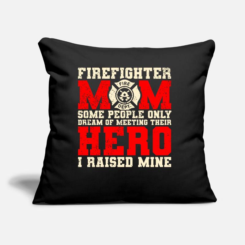 Mère pompier Mère pompier Coussin et housse de 45 x 45 cm