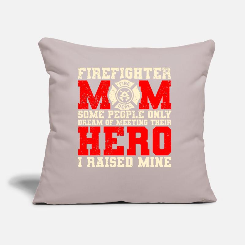 Mère pompier Mère pompier Coussin et housse de 45 x 45 cm