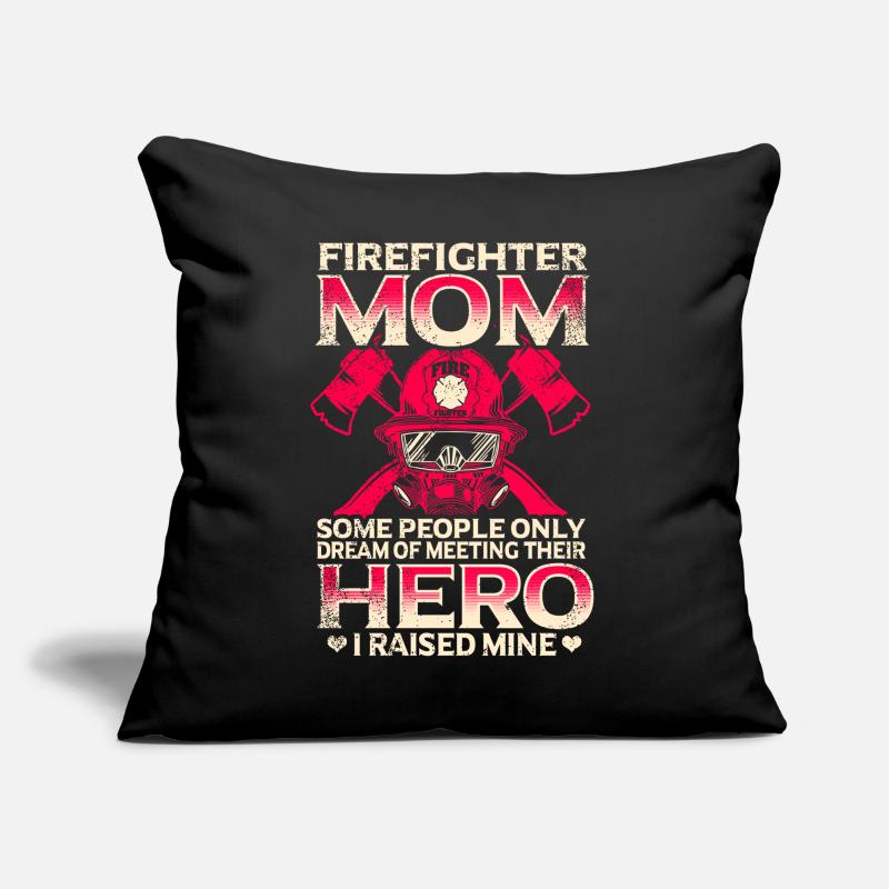 Mère pompier Mère pompier Coussin et housse de 45 x 45 cm