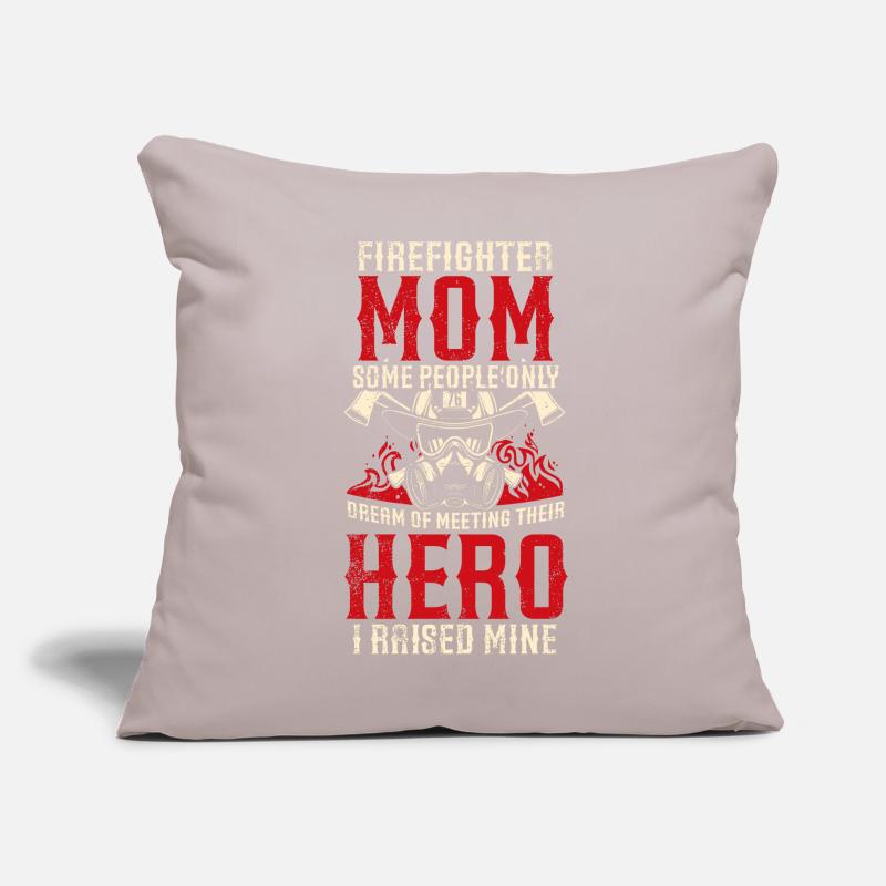 Mère pompier Mère pompier Coussin et housse de 45 x 45 cm