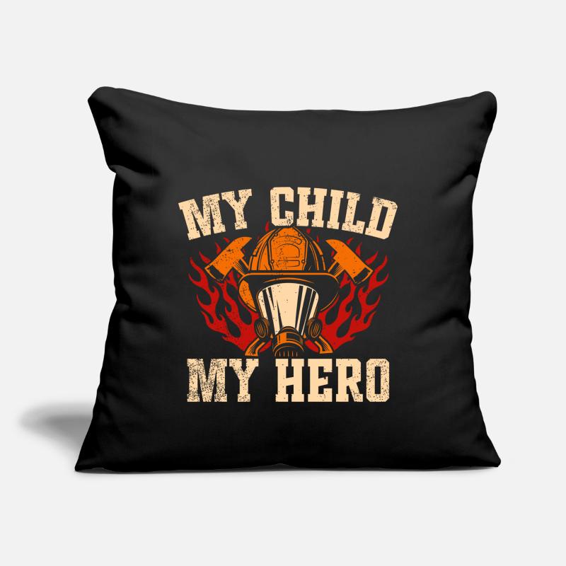 Mère pompier Mère pompier Coussin et housse de 45 x 45 cm
