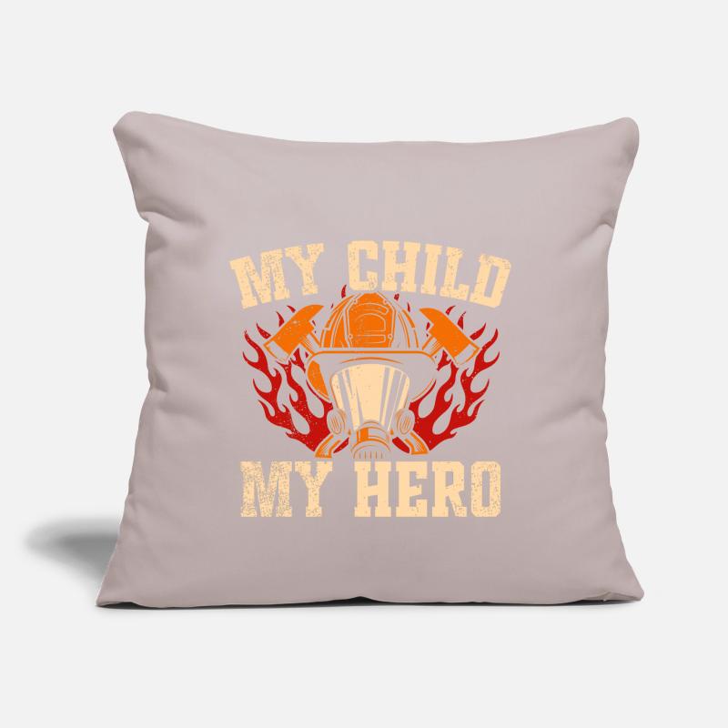 Mère pompier Mère pompier Coussin et housse de 45 x 45 cm