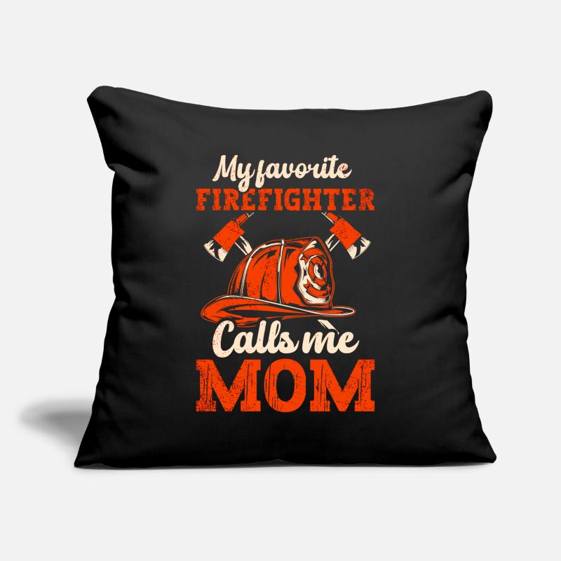 Mère pompier Mère pompier Coussin et housse de 45 x 45 cm