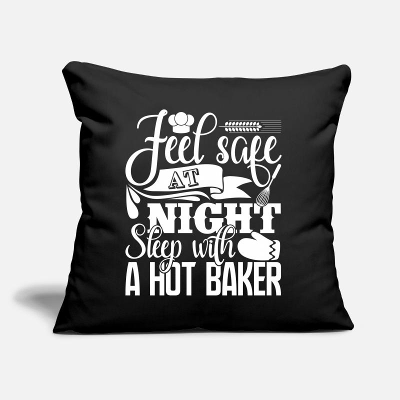 Baker Sleep With A Hot Baker Sofa pillow with filling 45cm x 45cm