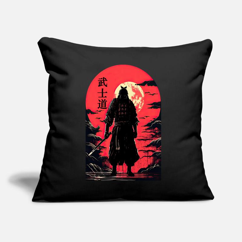 Japanese Samurai Bushido Code Warrior Kanji Soft G Sofakissen mit Füllung 45 x 45 cm