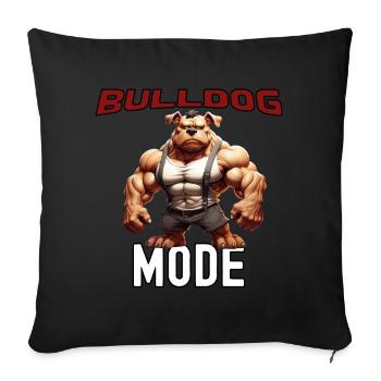Bulldog Fashion - Bulldog Design - Sofa pillow with filling 45cm x 45cm - black - Front